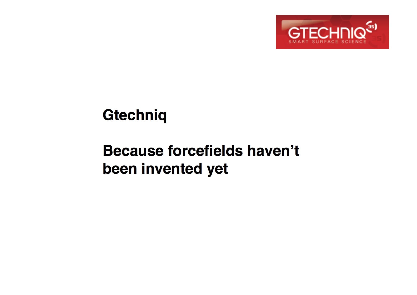Forcefields - Gtechniq